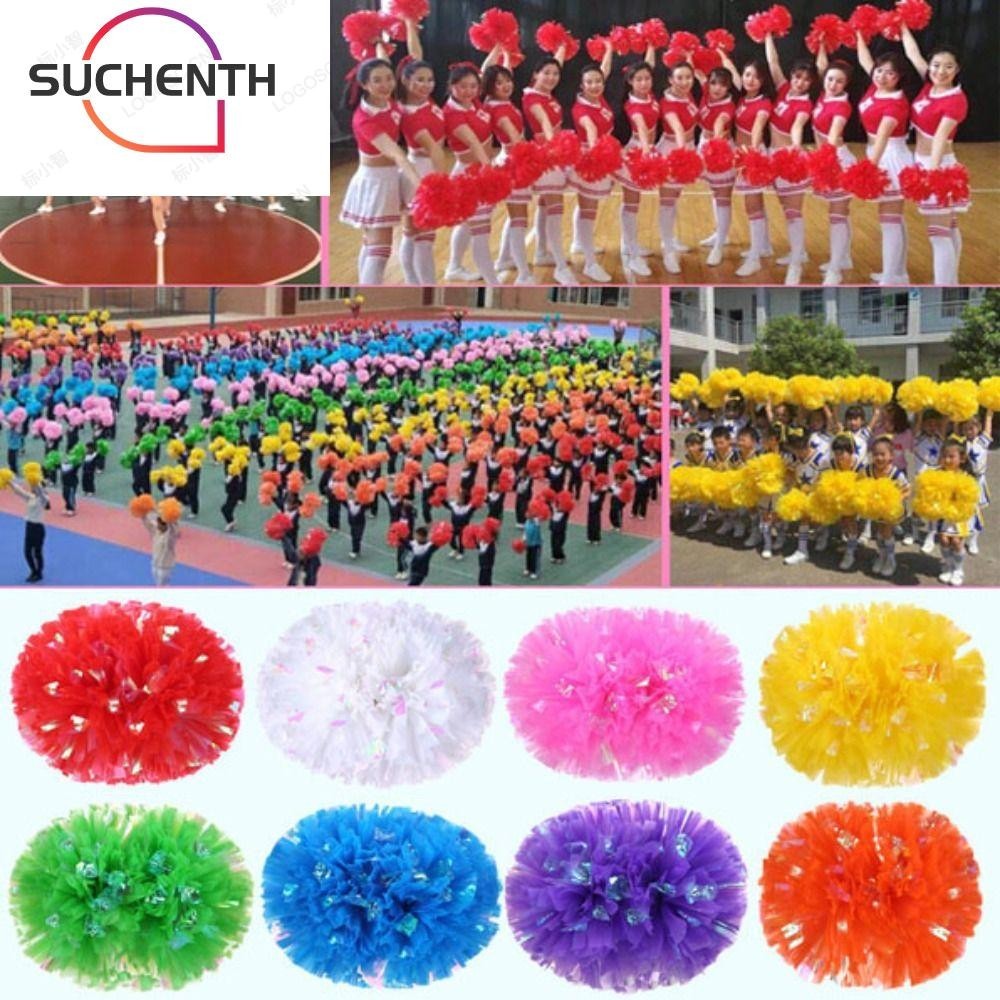 ซูเชนธ เกม ปอมปอม 9 สี 25ซม ปอมปอมใช้งานได้จริงราคาถูกใช้กับเชียร์ลีดเดอร์กีฬาเต้นรํา
