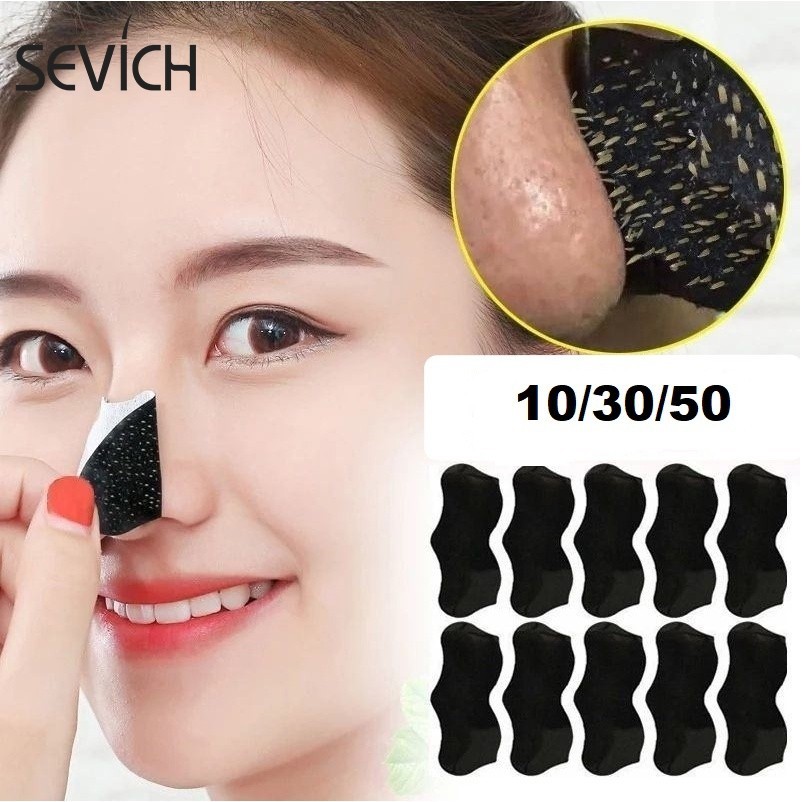 SEVICH เซวิช แผ่นแปะกําจัดสิวหัวดําและสิวสําหรับจมูก 10/30/50 หน่วย