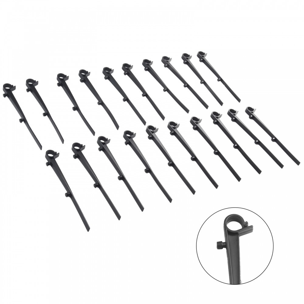 Gutter Clip 20pk Black Flat Roofed Gutters Keep Clean Made Of Plastic Gutter