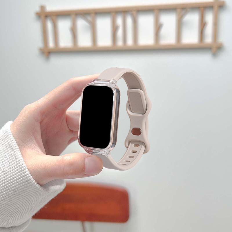 สายรัดซิลิโคนสําหรับ Samsung Galaxy Fit 3 สายรัดข้อมือเปลี่ยนกีฬา Bracelect + อุปกรณ์เสริมฝาครอบ