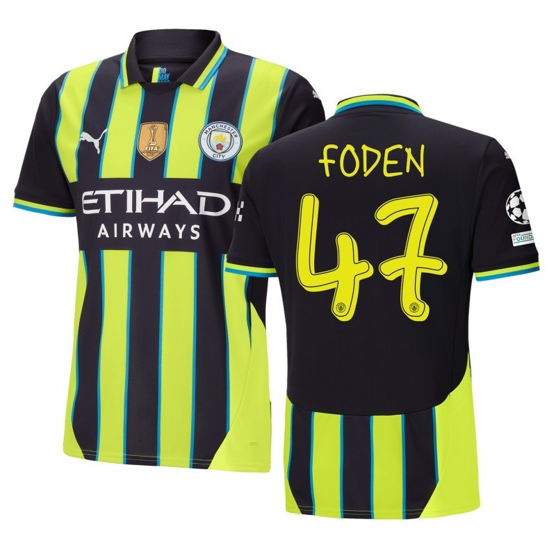 แฟน ๆ ฉบับที่ 24/25 เสื้อฟุตบอลทีมแมนเชสเตอร์ ซิตี้ ห่างออกไป และเสื้อยืด ส-4เอ็กแอล,สามารถเพิ่มชื่อและหมายเลขของคุณได้