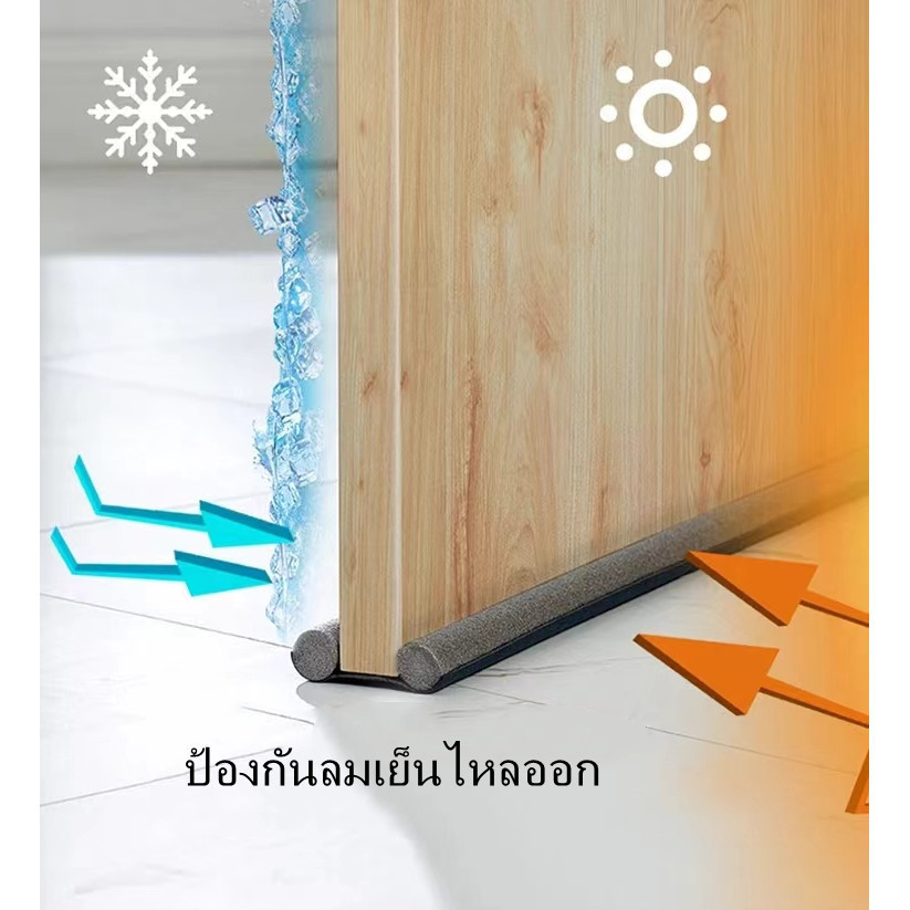 Featured ที่ปิดช่องบานประตู คิ้วกั้นประตู ที่กั้นประตู กันฝุ่น กันแมลง กันแอร์ออก ป้องกันเสียง-95cm