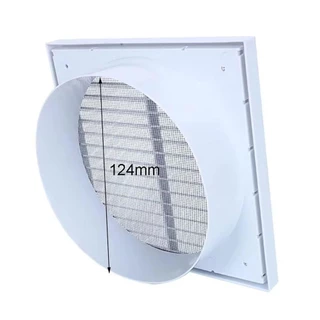 MILD 1 ชิ้น Fresh Air Exhaust Outlet, ตะแกรงเพดานผนังฝาครอบกระจังหน้า Air Outlet, สีขาวท่อระบายอากาศพลาสติกเครื่องปรับอากาศ Outlet