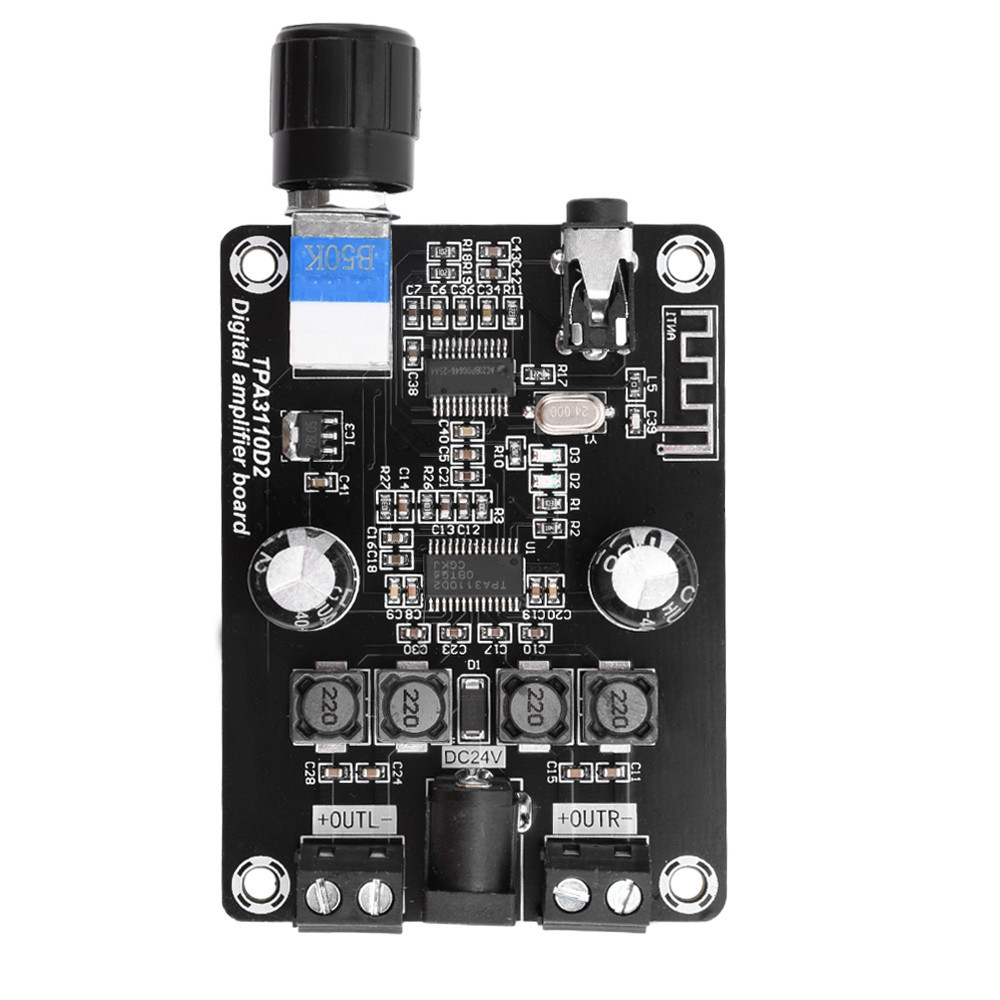 Voktta XH-A238 DC12-24V Universal BT เครื่องขยายเสียงดิจิตอล TPA3110D2 เครื่องขยายเสียง Dual Channel 30W + 30W