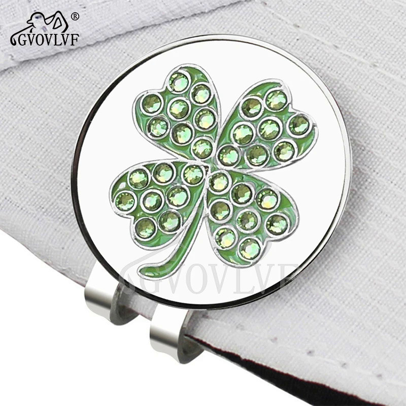 Golf Marker Brand  with magnet Golf hat/cap clip Golf Accessories alloy maker with bling diamond  Gr