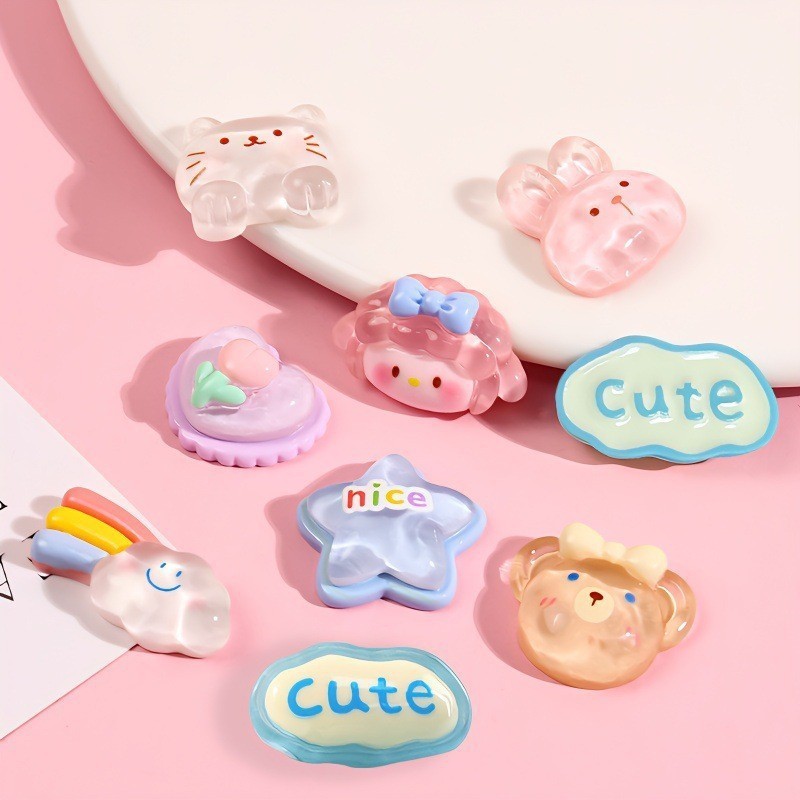 สำหรับการตกแต่ง Jibbitz ชุดตัวติดรองเท้าเซต ตัวติดรองเท้ามีรู จิ๊บบิท Charms ตกแต่งน่ารัก