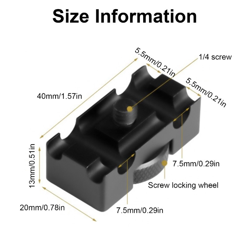 Okee Tether กล้อง DSLR ดิจิตอลสาย USB บล็อกล็อคคลิป Clamp Mount to กล้องขาตั้งกล้อง Quick Release แผ่น Tethering Cab