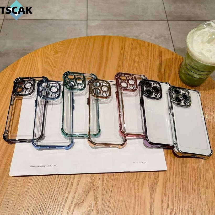 กันกระแทกเคสโทรศัพท์หรูหราเข้ากันได้สําหรับoppo A18 A38 A58 A78 A57 A74 A79 A1 A2 A3 Proค้นหาX7 Ultra Softโปร่งใสสี่มุมป้องกันการตก