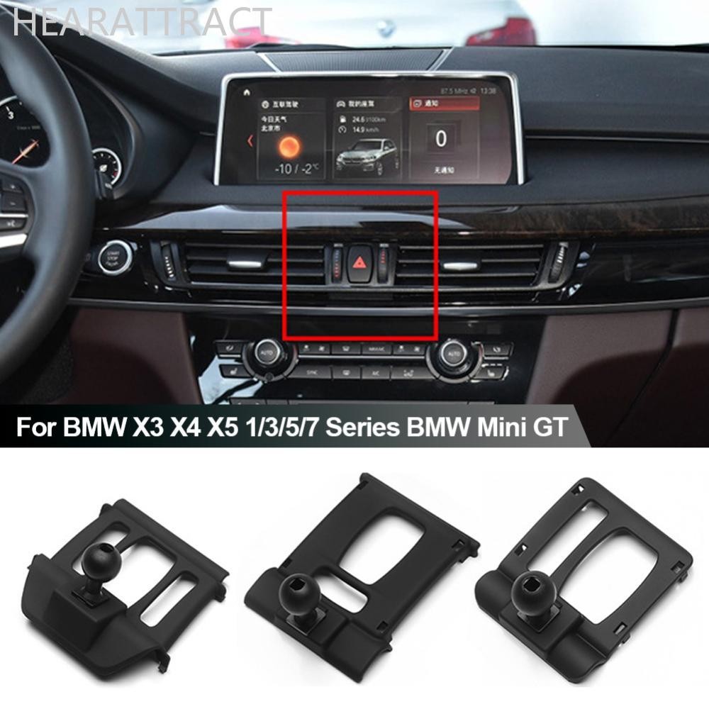 Hearatract ที่วางโทรศัพท์ในรถยนต์ขาตั้งเฉพาะขายึดฐานคงที่รถยนต์สําหรับ BMW X3 X4 X5 1/3/5/7 Series BMW Mini GT I1P7