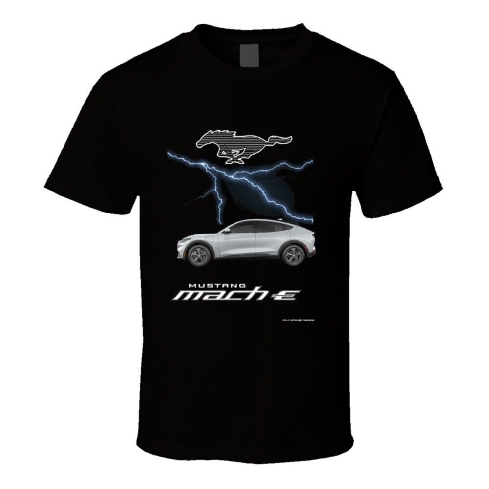 เสื้อยืด Ponycar ไฟฟ้า Mustang Mach-E แบบใหม่