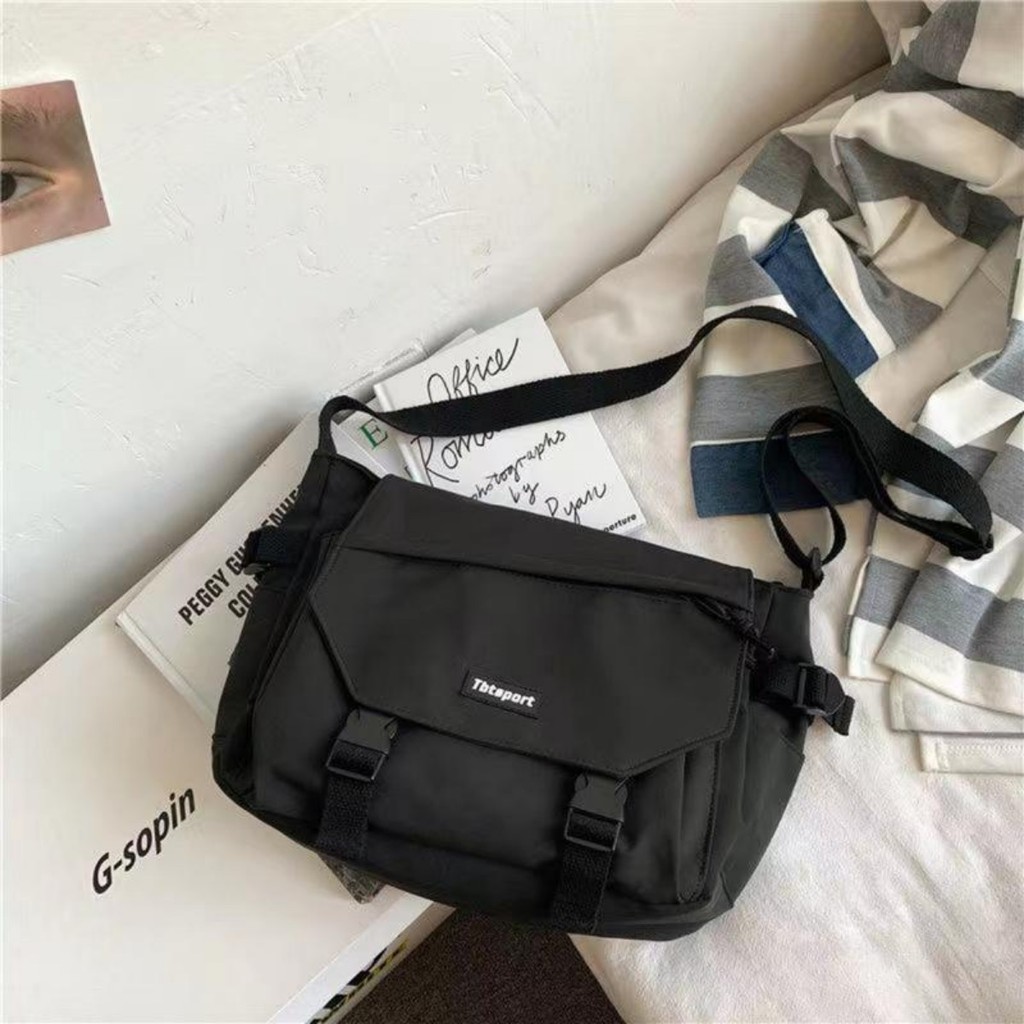 กระเป๋า bag กระเป๋าสะพายข้างผู้ชายแบรนด์น้ำฮาราจูกุกระเป๋าสะพายข้างนักเรียนชั้นเรียนกระเป๋าสะพายลำลองญี่ปุ่นหญิ