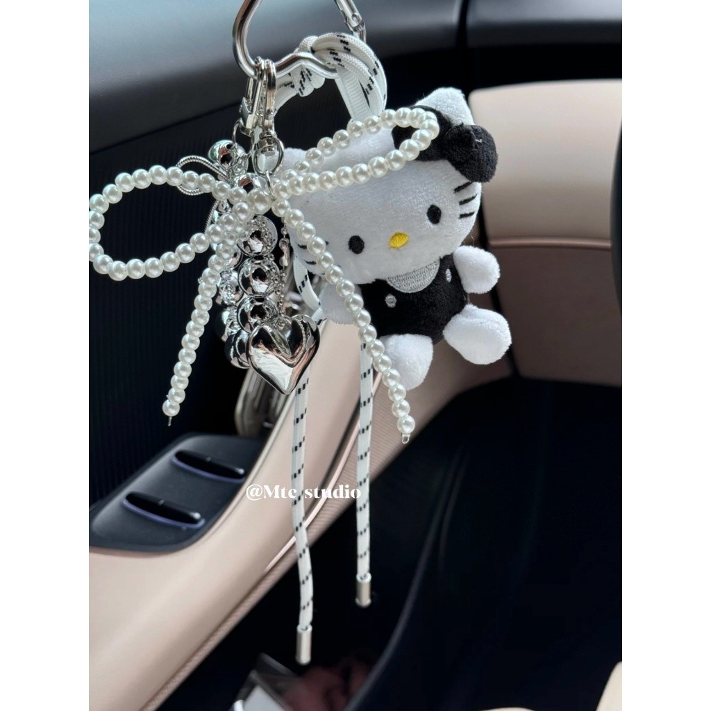 ลูกปัดโบว์ตุ๊กตา Keyfob สร้างสรรค์กระเป๋าที่ไม่ซ้ำกัน Lanyards แฮนด์เมดทอ Lanyards สามารถตกแต่งกระเป๋าได้