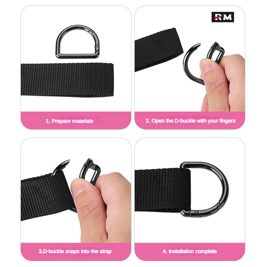 [ไม่มีเย็บ]แหวนฤดูใบไม้ผลิรูปตัว ง สําหรับกระเป๋า19กระเป๋ากระเป๋าถือ ค โรสบอดี สายคล้องไหล่การเชื่อมต่อหัวเข็มขัดเกือกม้าเปิดเคลื่อนย้ายงหัวเข็มขัดจี้แหวนทําเองแหวนกุ - รูปที่ 4