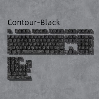 Pbt Keycap Contour Terrain Cherry profile dye-Sublimation SideแกะสลักLight-ส่งปุ่มกดครบชุด