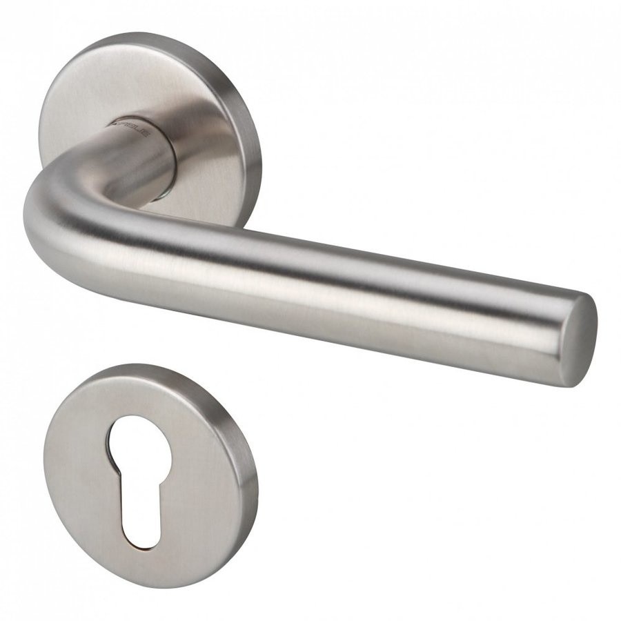 Changdee eco HAFELE ชุดมือจับก้านโยกห้องทั่วไป ระบบมอร์ทิสล็อค รุ่น 499.10.101 สีสเตนเลส สินค้าดีมีค