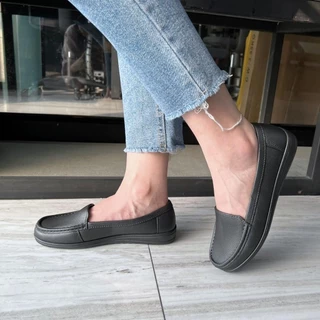 รองเท้าคัชชูผู้หญิง รองเท้าแฟชั่น รุ่น Soft casual shoe ไม่กัดเท้า นุ่มใส่สบาย กันน้ำทำความสะอาดง่าย พร้อมส่ง