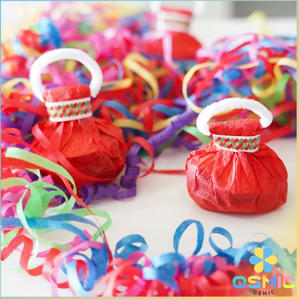 MIC พลุกระดาษ แบบโยน ริบบิ้นกระดาษ  ฉลองปาตี้  เทศกาล  Hand Throw Streamers - รูปที่ 4
