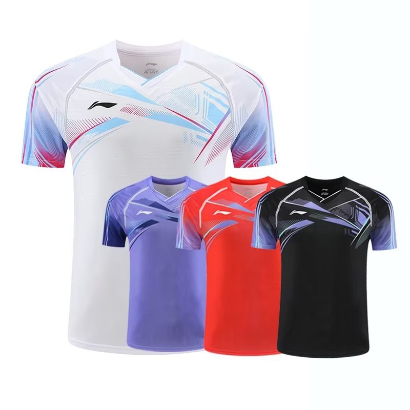แฟชั่นใหม่จัดส่งฟรี 2024 ฤดูร้อนสไตล์ใหม่แบดมินตันเสื้อยืดมืออาชีพการแข่งขันย์ระบายอากาศแห้งเร็วย์ 6560