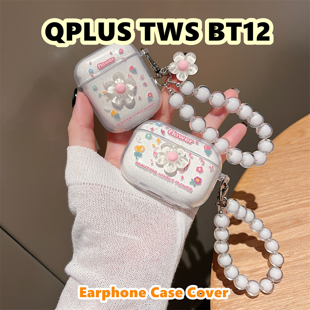 imamura สําหรับ QPLUS TWS BT12 กรณี DIY สไตล์ฤดูร้อนซิลิโคนอ่อนนุ่มหูฟังกรณีปลอกฝาครอบ