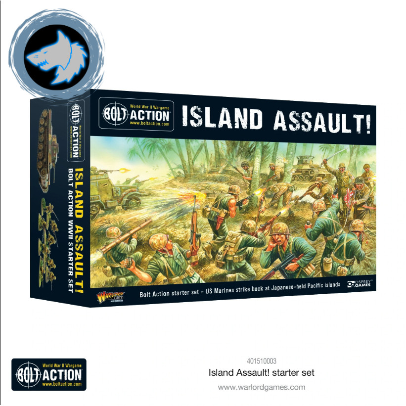 [พร้อมส่ง] WARLORD GAMES : ISLAND ASSAULT! BOLT ACTION STARTER SET โมเดลจำลอง