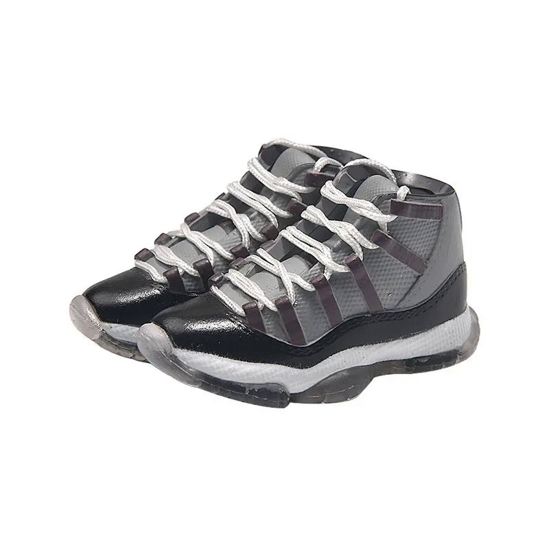 1/6 BJD Plastic Pvc Sneaker 3D Basketball Sports Doll Shoe  Suitable  for Humman  Finger Skateboard 