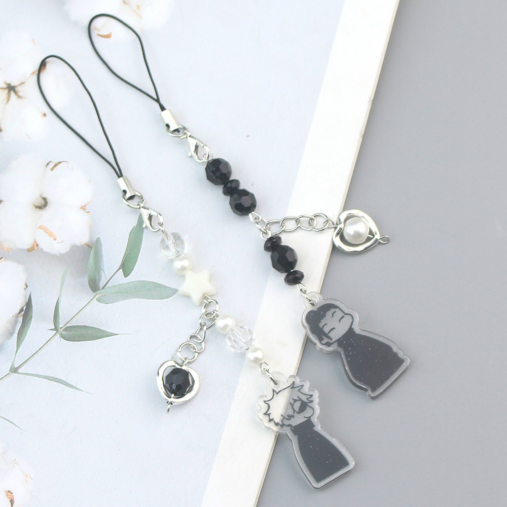 อะนิเมะ Jujutsu พวงกุญแจคอสเพลย์ Geto Suguru Satoru Gojo จับคู่ JJK โทรศัพท์ Charm อุปกรณ์เสริมจี้พว