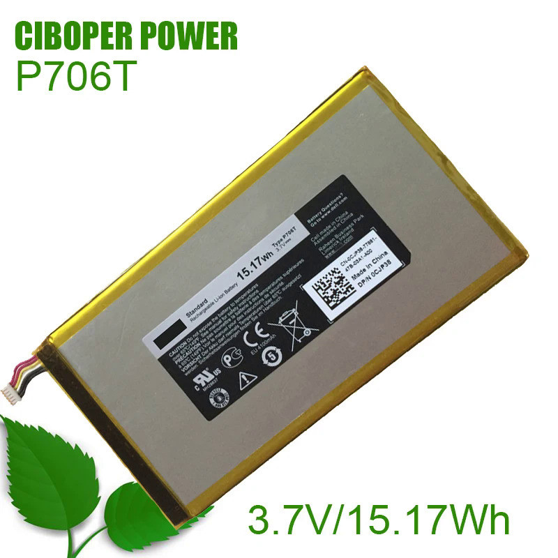 CP Genuine Battery P706T 3.7V/15.17Wh For Venue 7 3730 Venue 8 3830 T02D T01C T02D002 T02D001 0CJP38