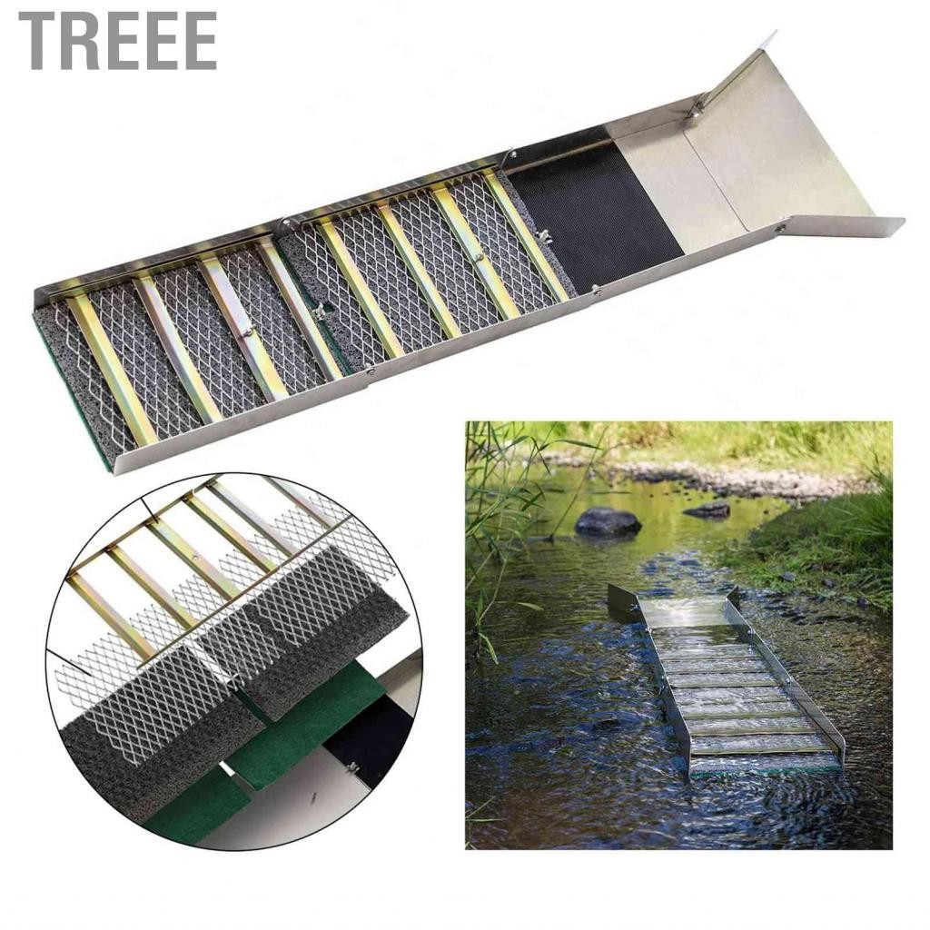 [Ready Stock] Treee พับ Gold Sluice กล่องอลูมิเนียมอัลลอยด์แบบพกพา Mining Chute Panning Prospecting Recovery เครื่องมือสำหรับ