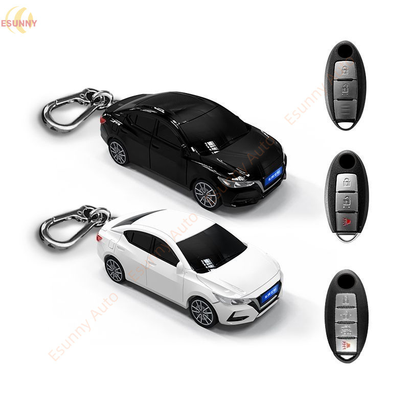 สําหรับ Nissan Sentra Sylphy ชุดกุญแจป้องกันกรณีของขวัญสร้างสรรค์รถ Key Pack หัวเข็มขัดอุปกรณ์เสริมฝาครอบกุญแจรถรุ่น Key Cover