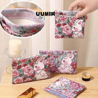 UUMIR  กระเป๋าใส่เหรียญ หนัง PU ปิดอัตโนมัติ พิมพ์ลายกระต่าย…