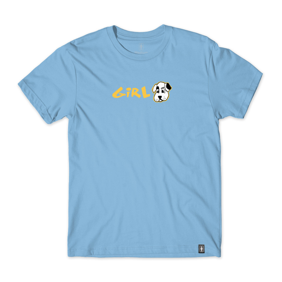 GIRL     Pup Tee Carolina Blue