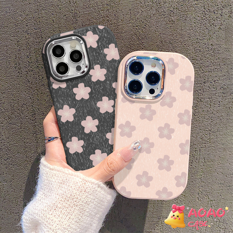 ฤดูใบไม้ผลิแฟชั่นสดดอกไม้เล็ก ๆ นุ่ม ๆ เคสiPhone 13 11 15 14 12 Pro Max 7Plus XR 8 7 14 15 Plus X XS Max SE 2020