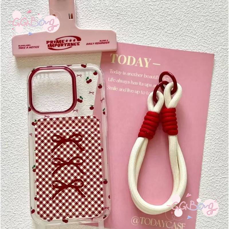 สายคล้องกระเป๋าสตางค์ช่องใส่บัตรผู้ถือ เคสไอโฟน11 XR 13 15 14 12 Pro Max 7 15 8 14 Plus X XS Max เคส