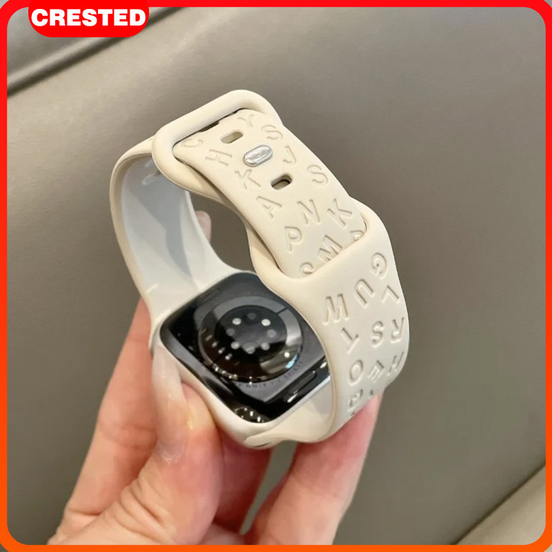 สายซิลิโคนก for Apple Watch Ultra/SE 3 2 Series 11 10 9 8 7 6 5 4 iWatch 49มม 46มม 45มม 41มม 44มม 44มม 40มม 42มม 38มม