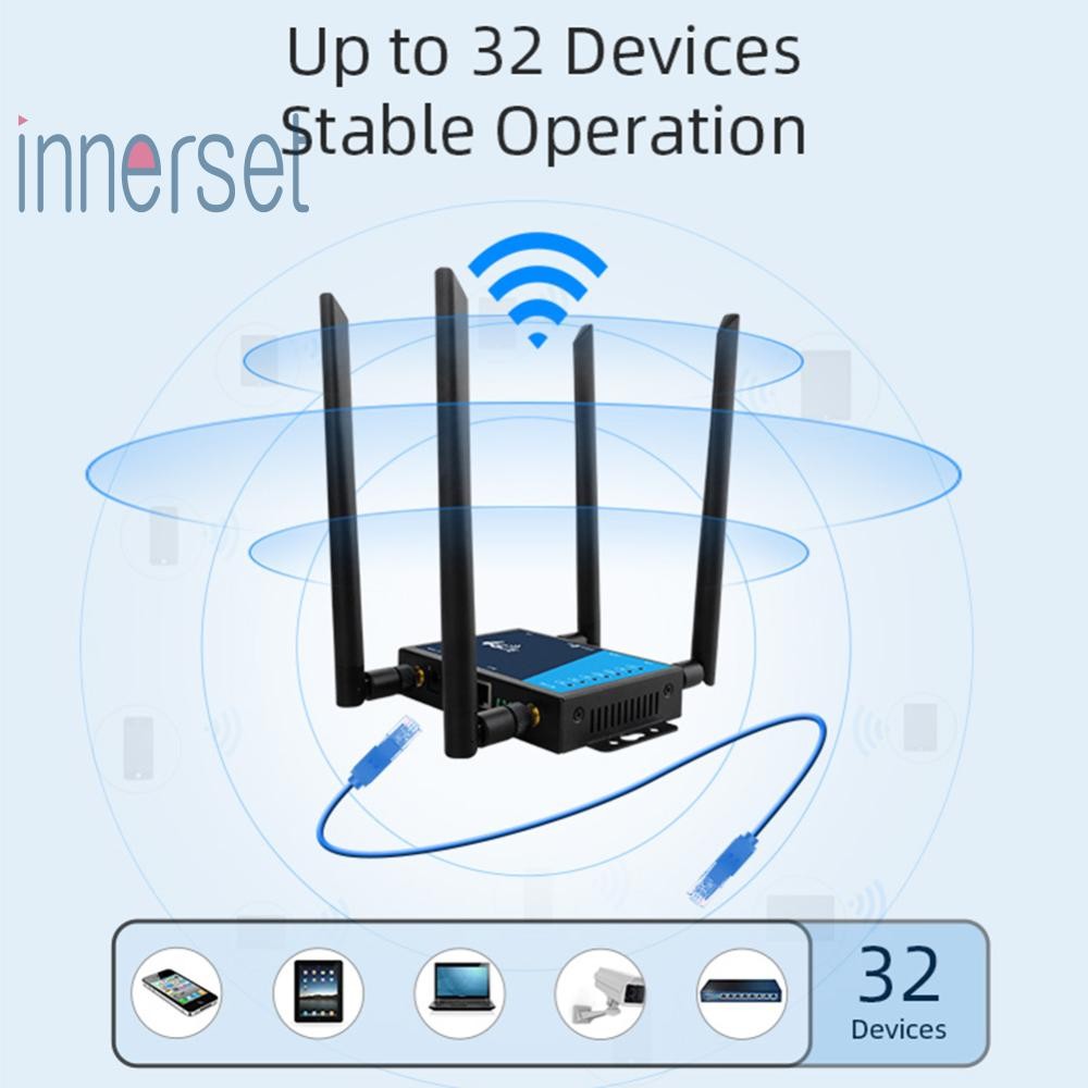 4g WiFi Router เกรดอุตสาหกรรม 4G บรอดแบนด์เราเตอร์ไร้สาย Firewall Protection [innerset.th]
