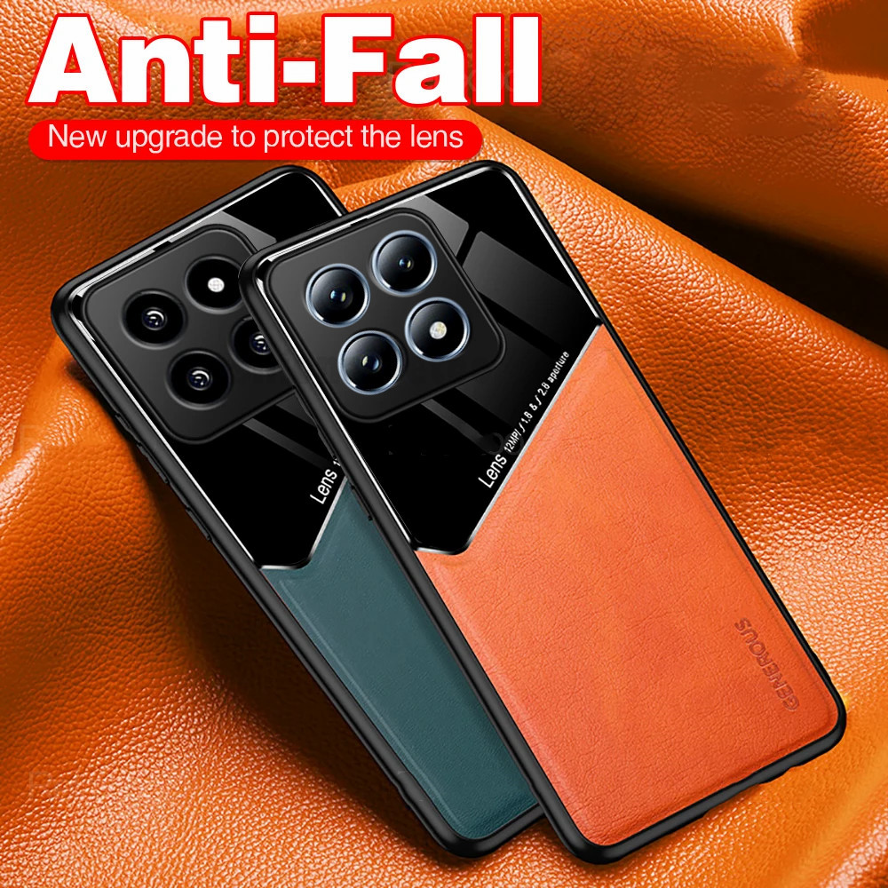Pu Retro Matte หนังเคสโทรศัพท์สําหรับ Xiaomi 14T pro 14tpro 1 4 Xiaomi14T pro Xiaomi14Tpro Xiaomi14Ultra ปลอก Soft TPU Edge ป้องกันกันชนกันกระแทกปกหลัง