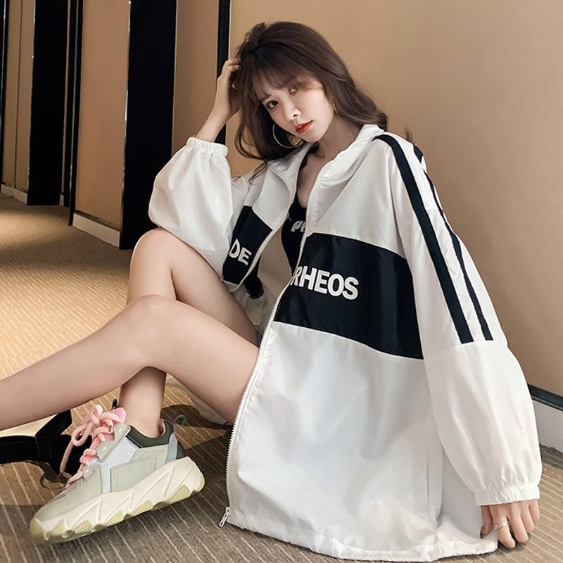 夏季防晒衣女2020新款超火ins潮百搭宽松防晒服洋气长袖薄款外套Summer sun protection clothing for women 2020 new style super hot iqiruifacai.th20240928