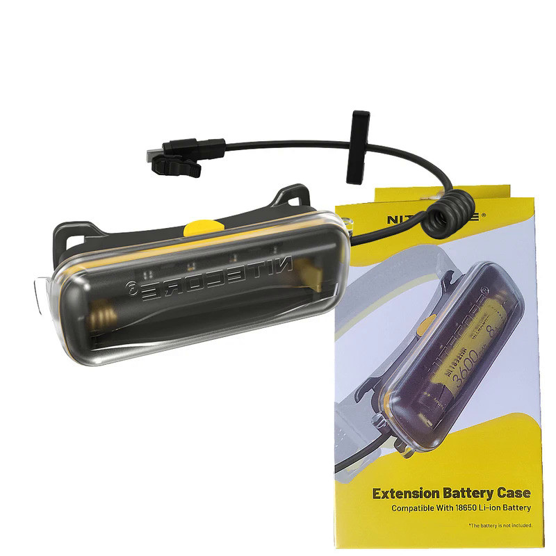 NITECORE 18650 Extension Battery Case 18650 Battery Charger For NU40 NU43 NU50 NU53 Headlamp Power S