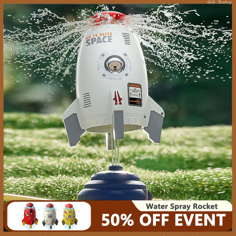 Rocket Launcher Toys Outdoor Water Sprinkler Garden Lawn Pressure Lift Water Sprinkler Spray Irrigat