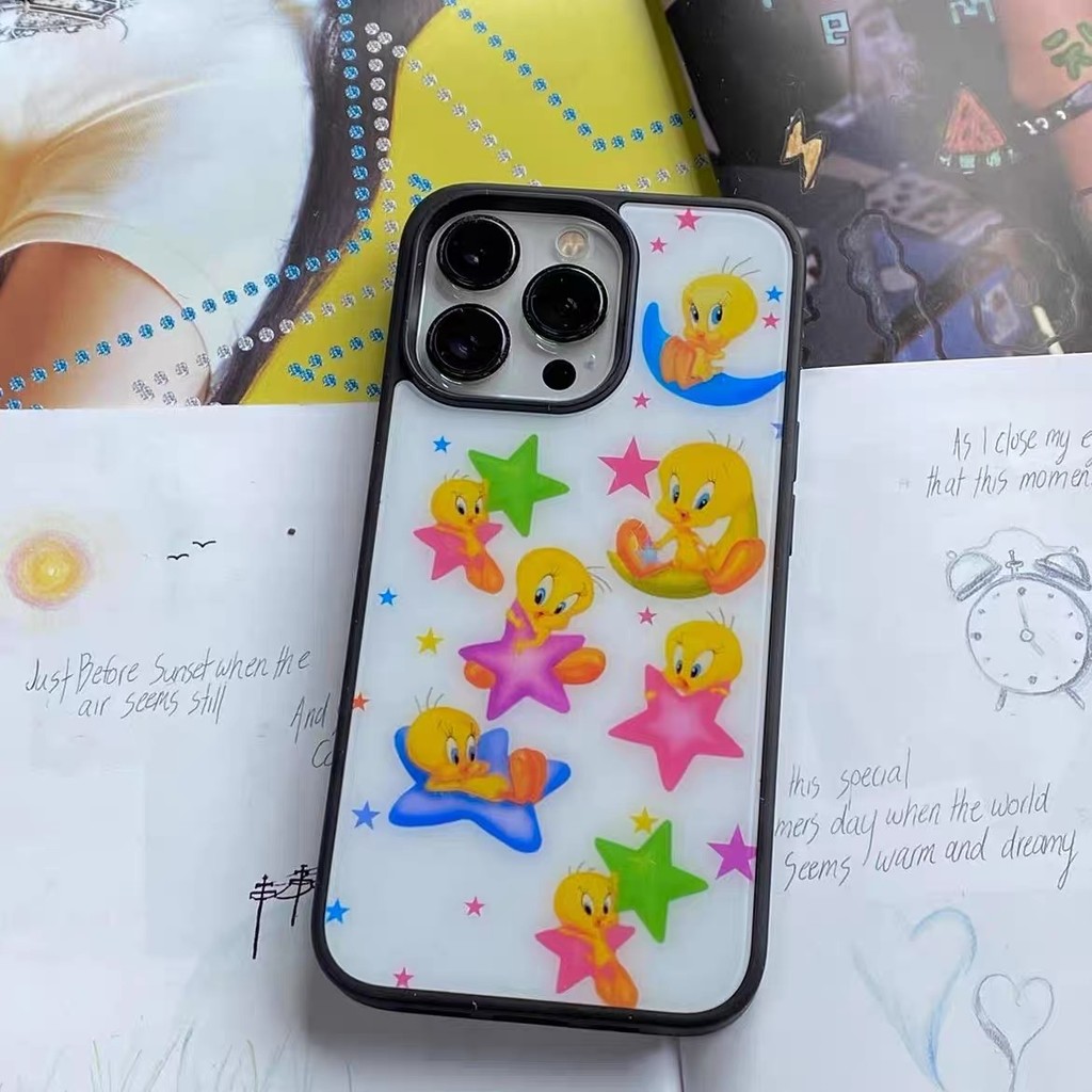 เคสโทรศัพท์ลายการ์ตูนน่ารักสําหรับ iPhone16ProMax 15 14Pro 13 XSMAX 8PLUS