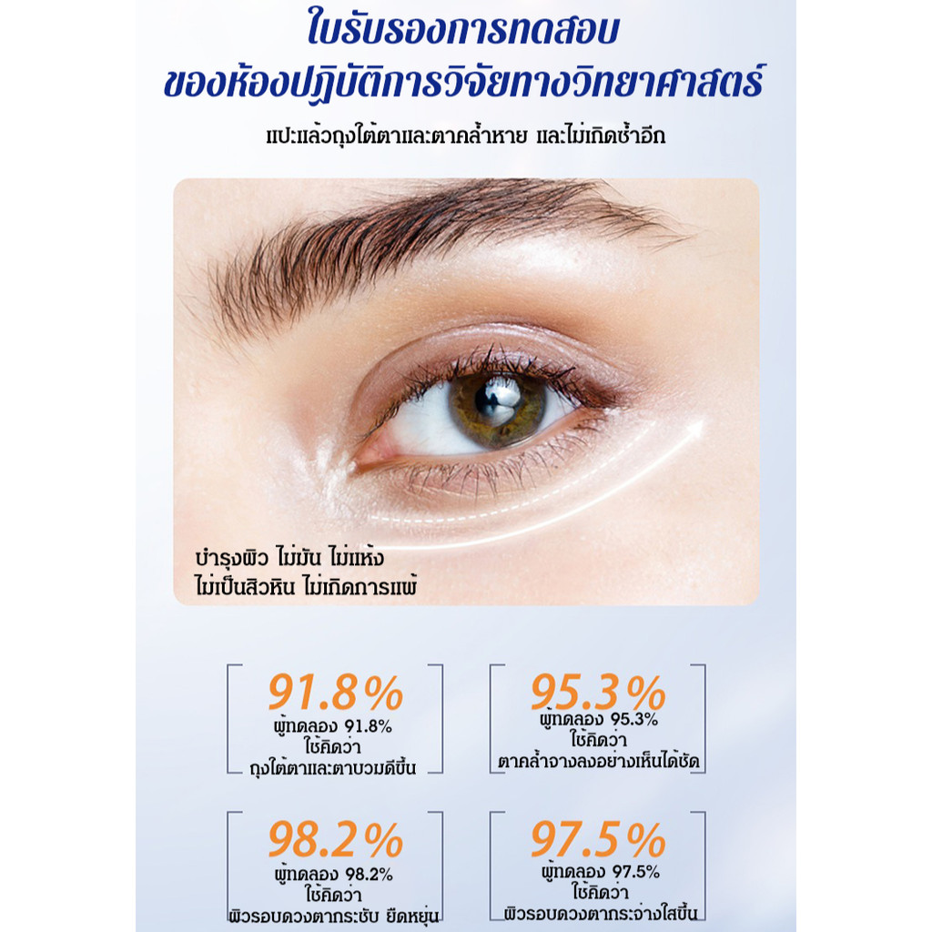 แพทช์ถุงตาขนาดใหญ่เพื่อสว่างขึ้นความหมองคล้ําและแพทช์กระชับเส้นละเอียดให้ความชุ่มชื่นหน้ากากตา - รูปที่ 4