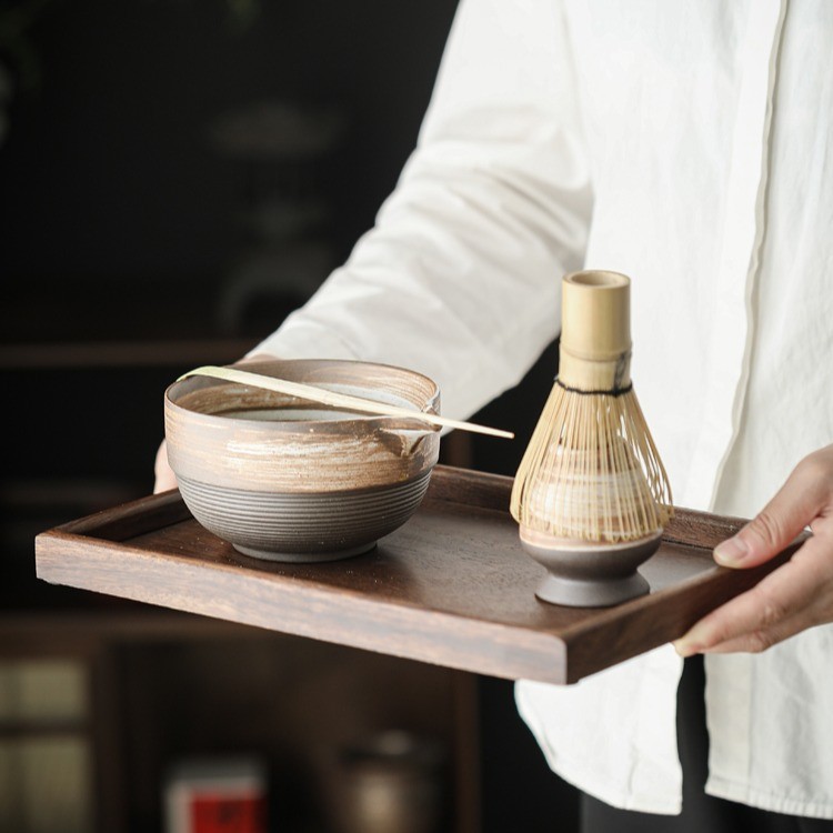 Matcha Setชุดเริ่มต้นชาเขียวมัทฉะแบบดั้งเดิม ชุดชงชาญี่ปุ่น ชุดพิธีชงชาเขียวมัทฉะพรีเมียม (ชามเซรามิกพร้อมปากเท)