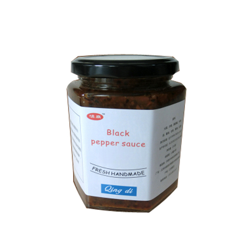 🍀 Homemade black pepper sauce steak lamb chop sauce barbecue pizza without additives 250g