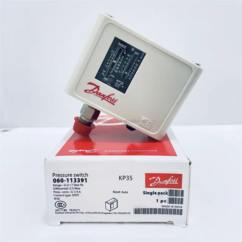 Danfoss (Denvers) KP35 KP36 สวิตช์ควบคุมแรงดันรีเลย์ KP1 KP2 KP5 KP15 KP6W