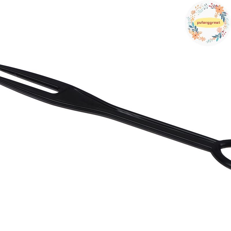 Pufanggreat 100 ชิ้น/ถุงส้อมผลไม้ส้อมพลาสติกใสบ้านรับประทานอาหารอาหารเค้กส้อมผลไม้ TH - รูปที่ 4