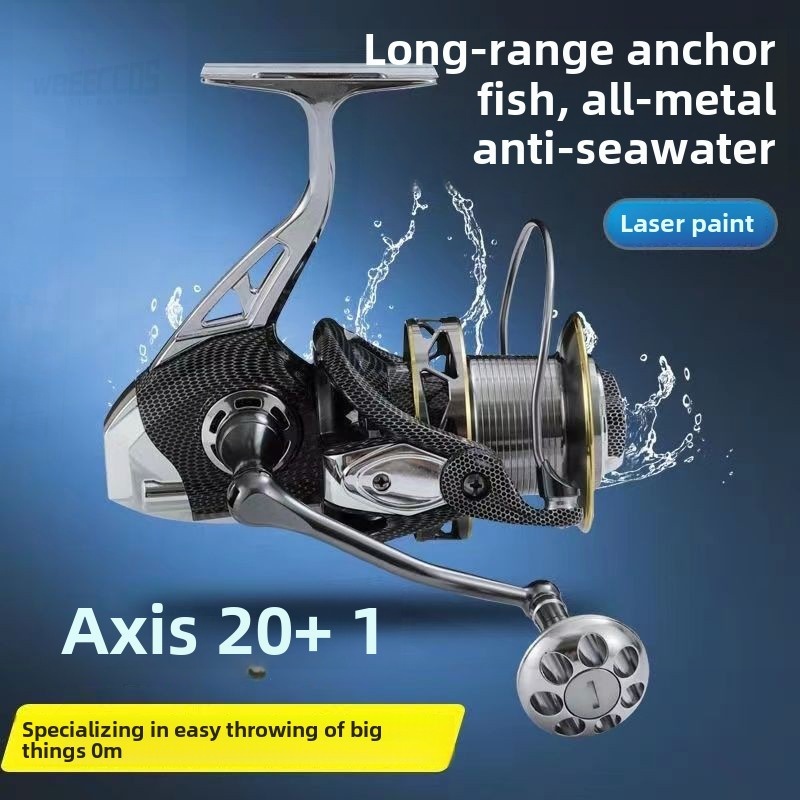 All-Metal Fishing Reel Fishing Reel Spinning Wheel Fishing Reel Sea Pole Reel Fishing Reel Sea Pole 
