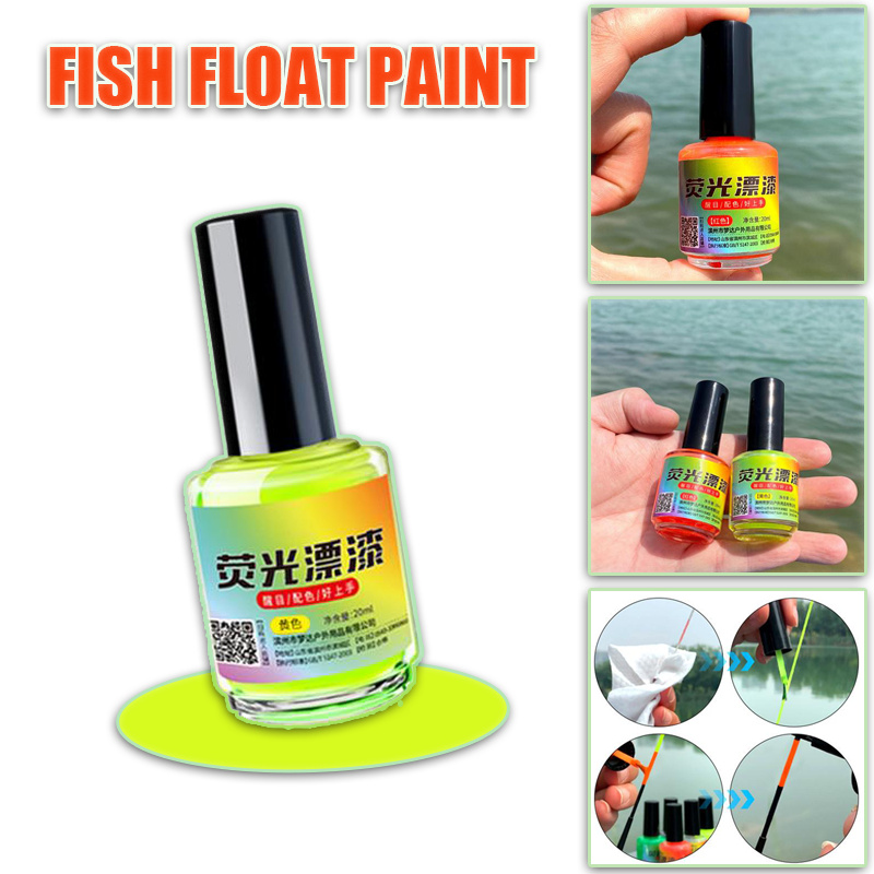 Fish Float Paint สีสันสะท้อนแสง Fishing Lure สีเรืองแสงสะท้อนแสงลอยสี Float Tail junlasg hangeth