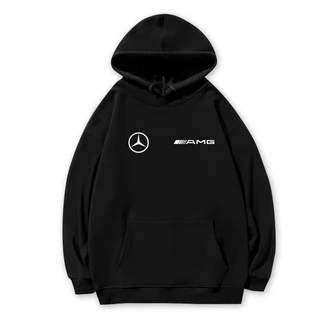Amg Mercedes Mercedes-Benz Fleet Racing Suit 可 4S Store เสื้อผ้าทํางาน Hooded Sweatshirt ผู้ชายผู้หญิงแจ็คเก็ต 10.10