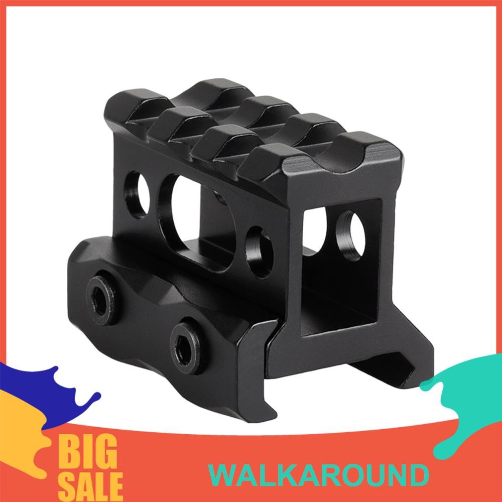 3 ช่อง 20 มม.Riser Mount อลูมิเนียมขอบเขต Riser ฐาน Mount สําหรับ Picatinny Rail [walkaround.th]