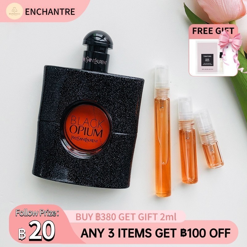 น้ําหอมแท้ 100% Black Opium EDP 2ml / 5ml /10ml น้ำหอมยอดนิยม น้ําหอมพกพา น้ําหอมขนาดทดลอง